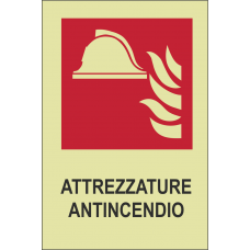 Adesivo fotoluminescente - attrezzature antincendio